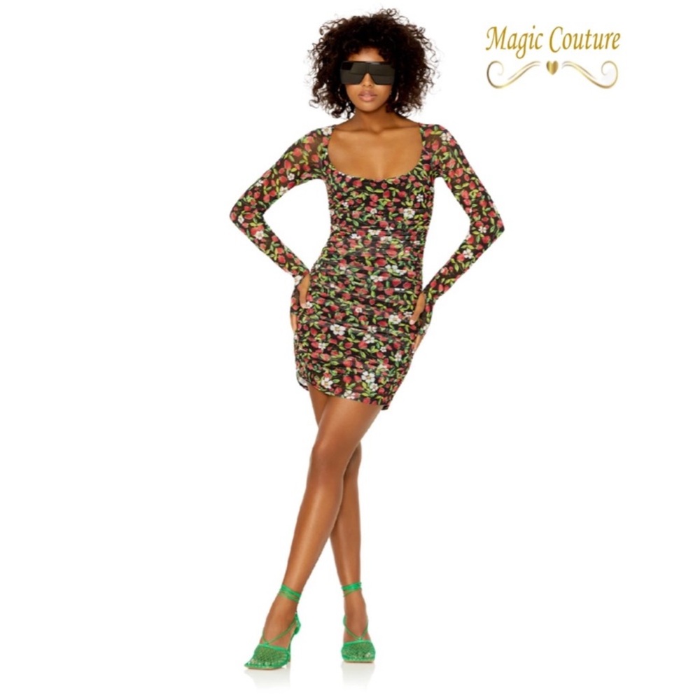 AFRM Vibrant Long Sleeve Dress